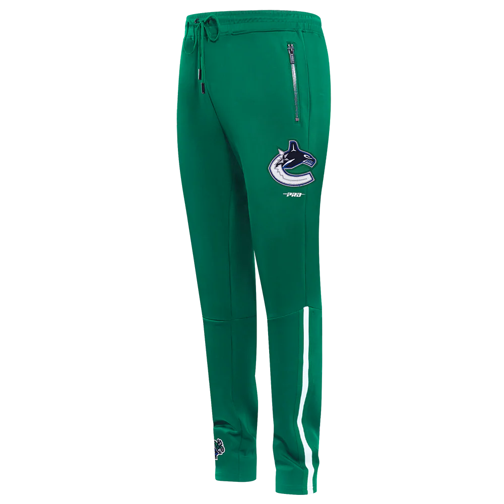 NHL VANCOUVER CANUCKS CLASSIC CHENILLE MEN'S DK TRACK PANT (KELLY GREEN) - Image 4