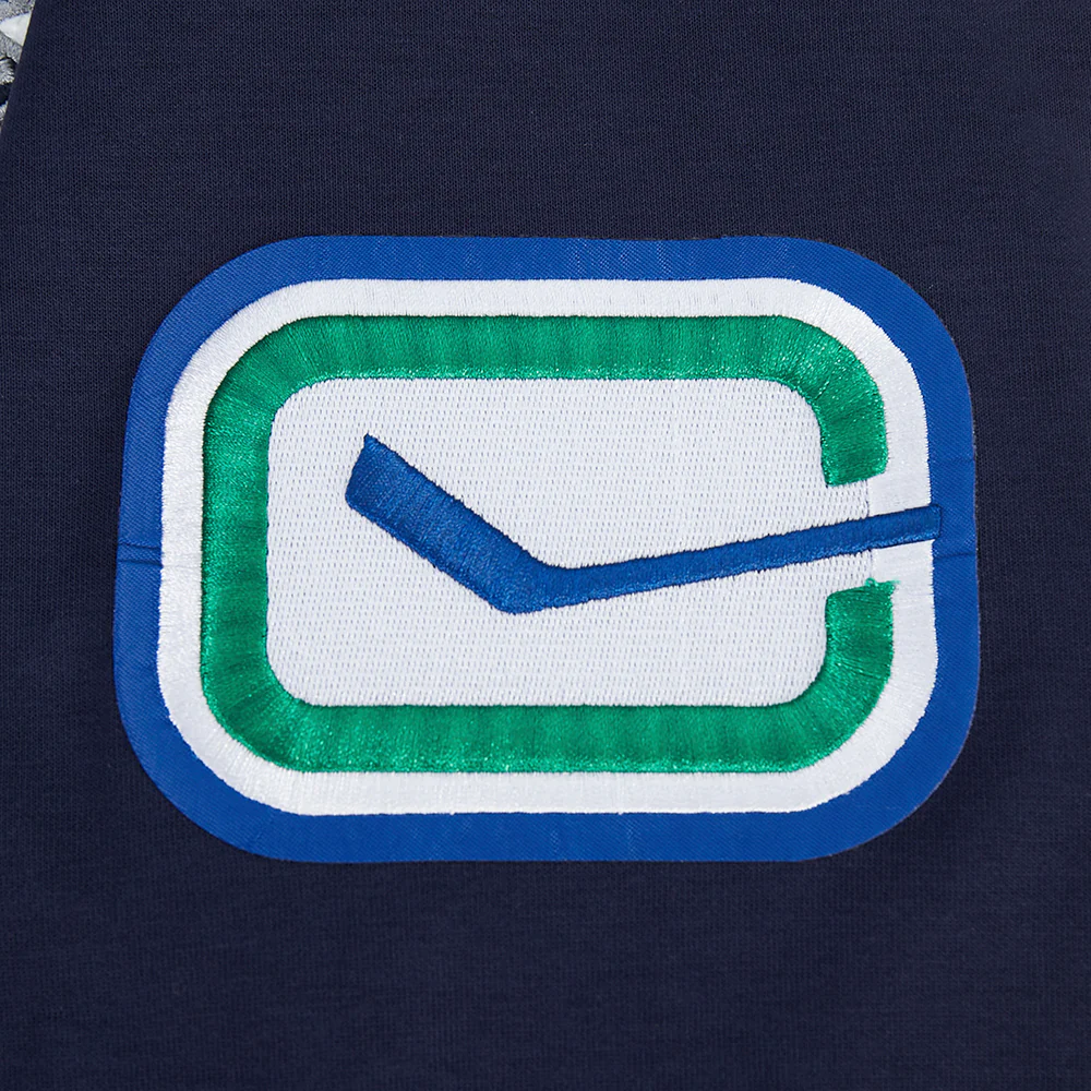 NHL VANCOUVER CANUCKS CLASSIC CHENILLE MEN'S DK FZ PO HOODIE (MIDNIGHT NAVY) - Image 7
