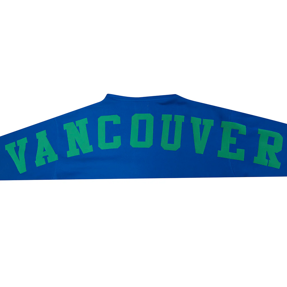 NHL VANCOUVER CANUCKS WINGSPAN MEN'S DROP SHOULDER FLC PO HOODIE (DODGER BLUE) - Image 7