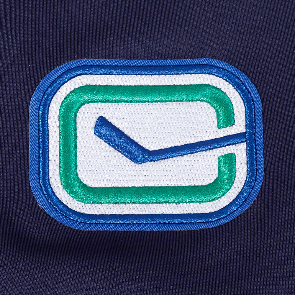 NHL VANCOUVER CANUCKS CLASSIC CHENILLE MEN'S TRACK JACKET (MIDNIGHT NAVY) - Image 7