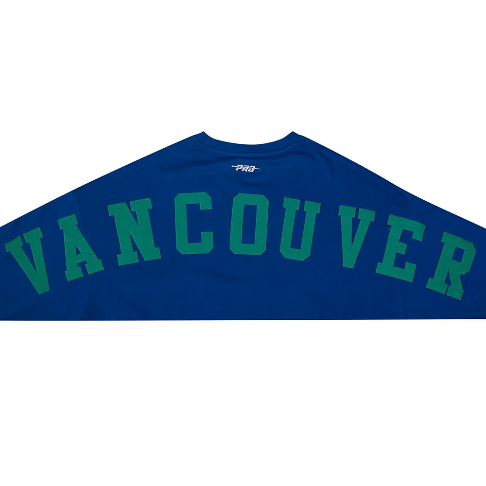 NHL VANCOUVER CANUCKS WINGSPAN WOMEN'S FLC CREWNECK (DODGER BLUE) - Image 17