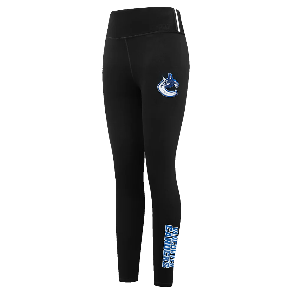 NHL VANCOUVER CANUCKS CLASSIC WOMEN'S HW JERSEY LEGGING (BLACK) - Image 4