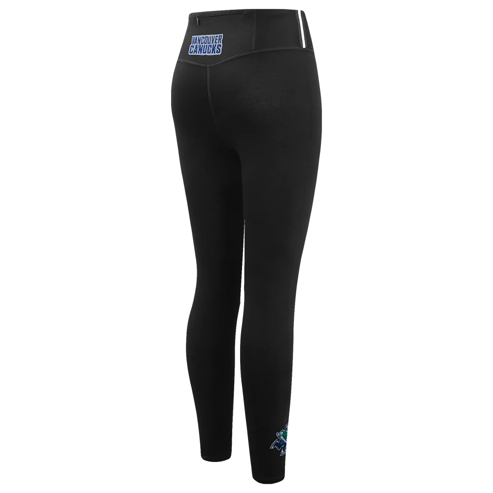 NHL VANCOUVER CANUCKS CLASSIC WOMEN'S HW JERSEY LEGGING (BLACK) - Image 5