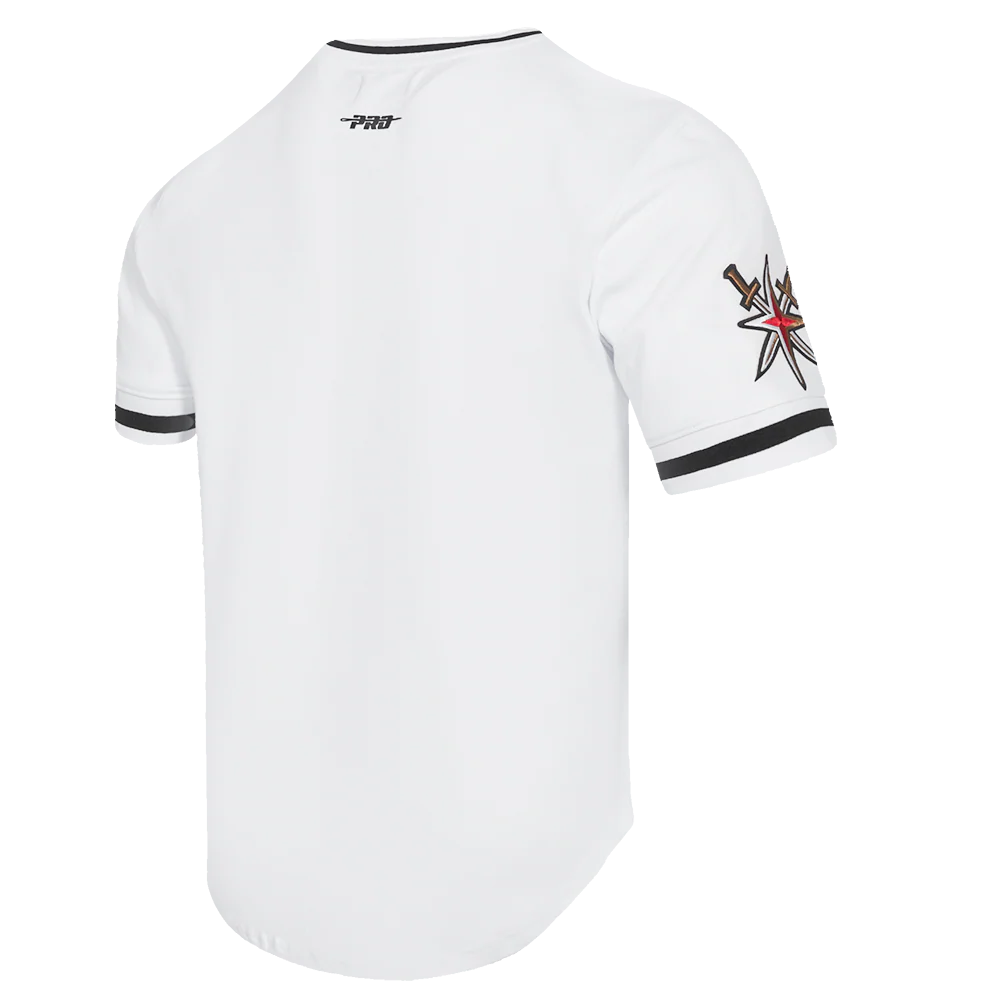 NHL VEGAS GOLDEN KNIGHTS CLASSIC CHENILLE MEN'S DOUBLE KNIT TEE (WHITE/BLACK) - Image 4