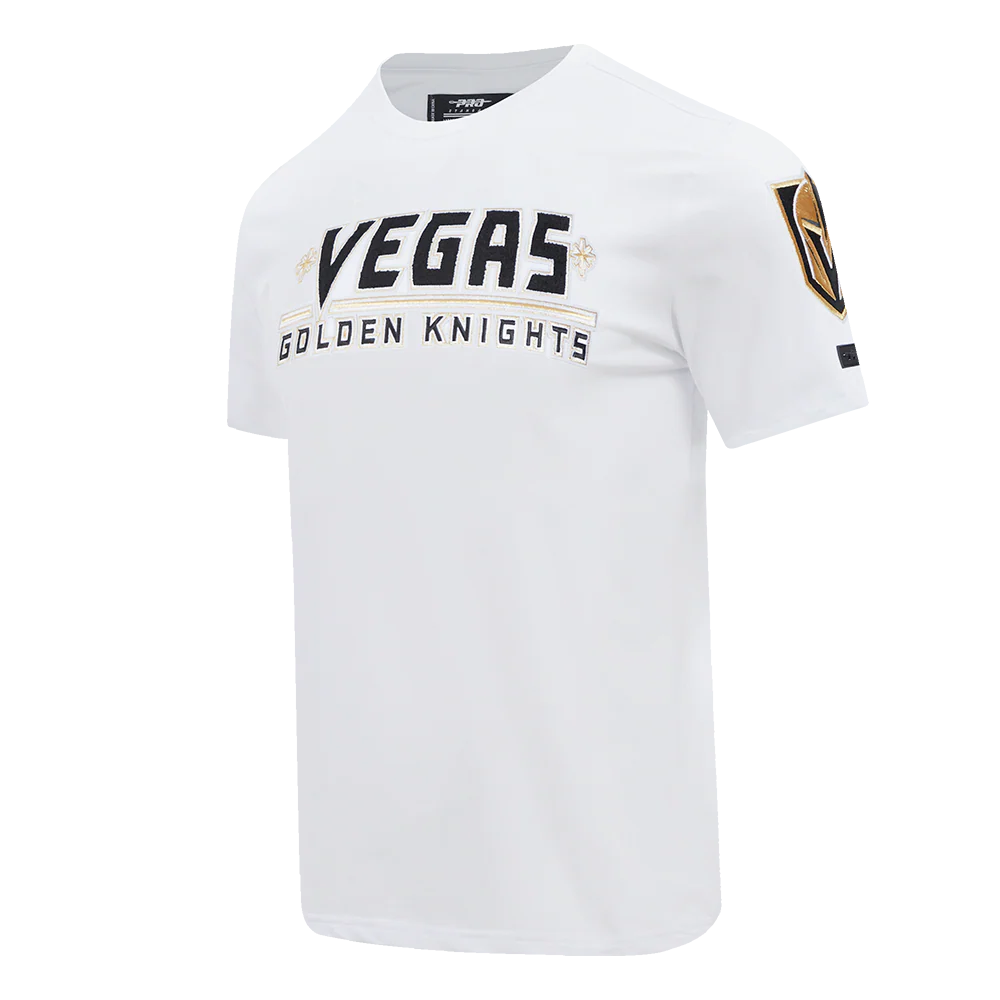 NHL VEGAS GOLDEN KNIGHTS CLASSIC CHENILLE MEN'S TEE (WHITE) - Image 4