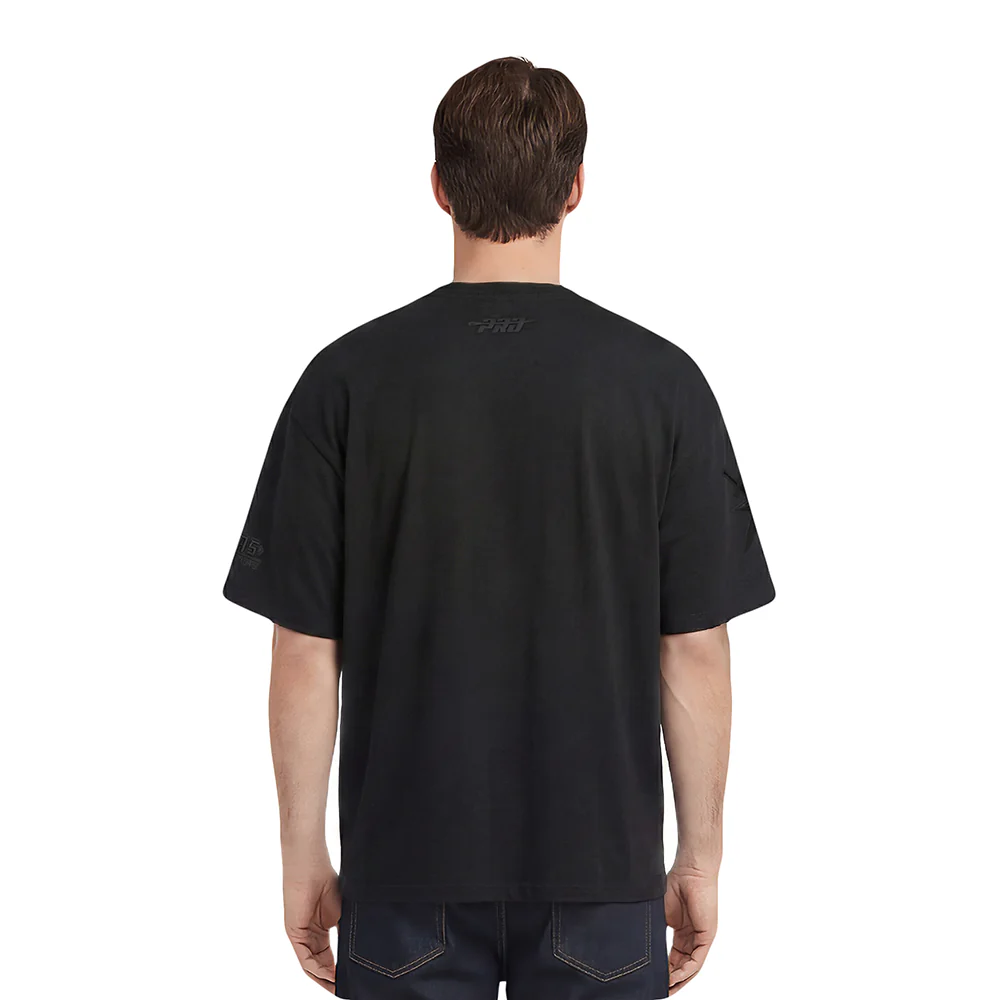 NHL VEGAS GOLDEN KNIGHTS NEUTRAL COTTON JERSEY DROP SHOULDER TEE (BLACK) - Image 2