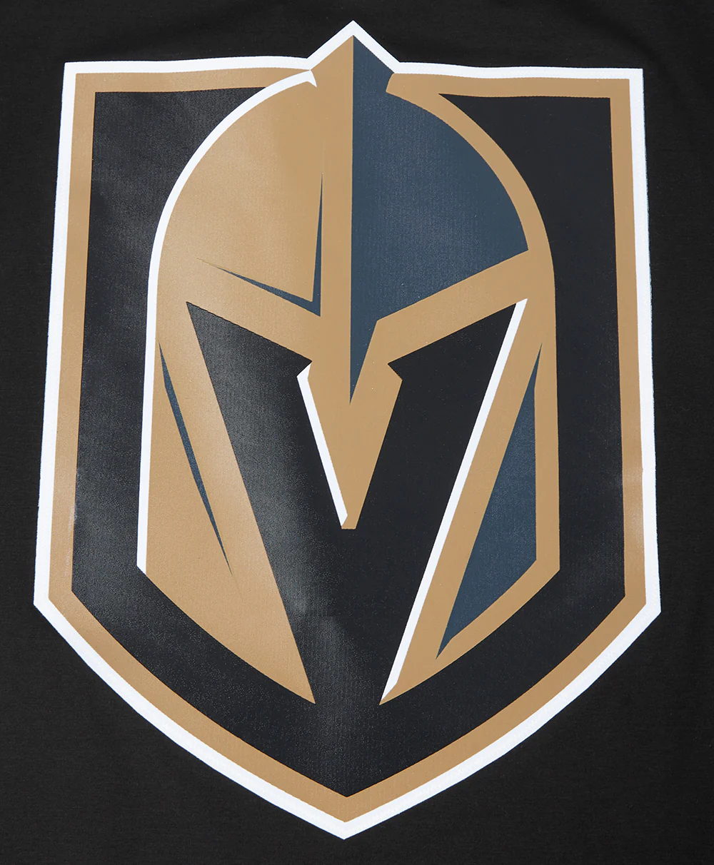 NHL VEGAS GOLDEN KNIGHTS CLASSIC MESH MEN'S SINGLE JERSEY STRIPED TEE (BLACK) - Image 5