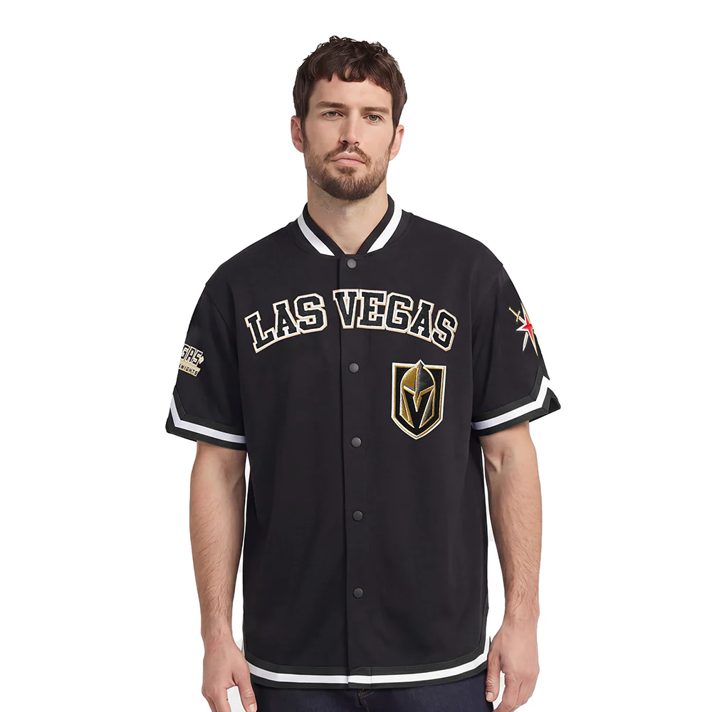 NHL VEGAS GOLDEN KNIGHTS CLASSIC MEN'S WARM UP JACKET (BLACK)