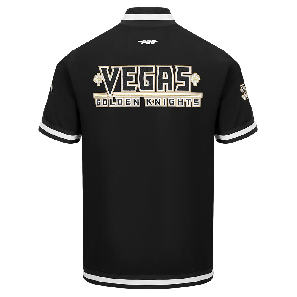 NHL VEGAS GOLDEN KNIGHTS CLASSIC MEN'S WARM UP JACKET (BLACK) - Image 5