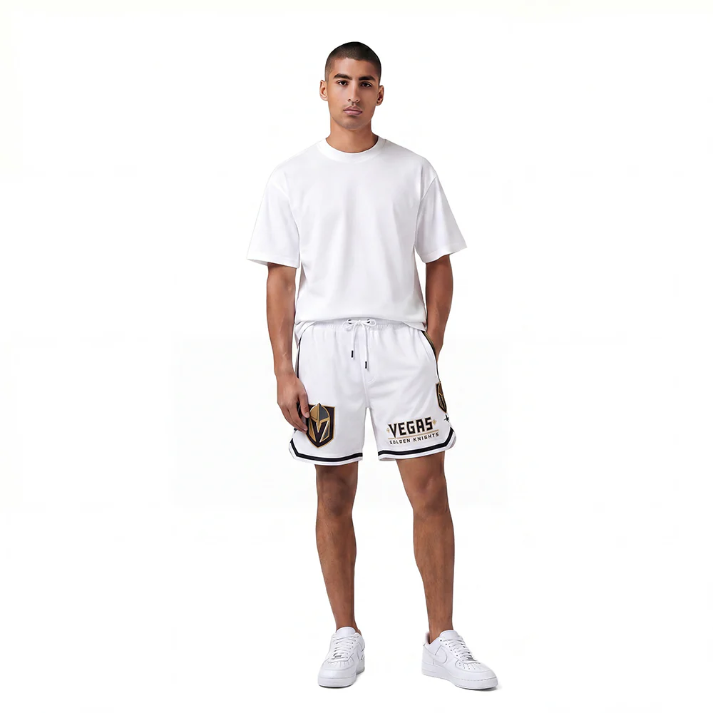 NHL VEGAS GOLDEN KNIGHTS CLASSIC CHENILLE MEN'S SHORT (WHITE/BLACK) - Image 3