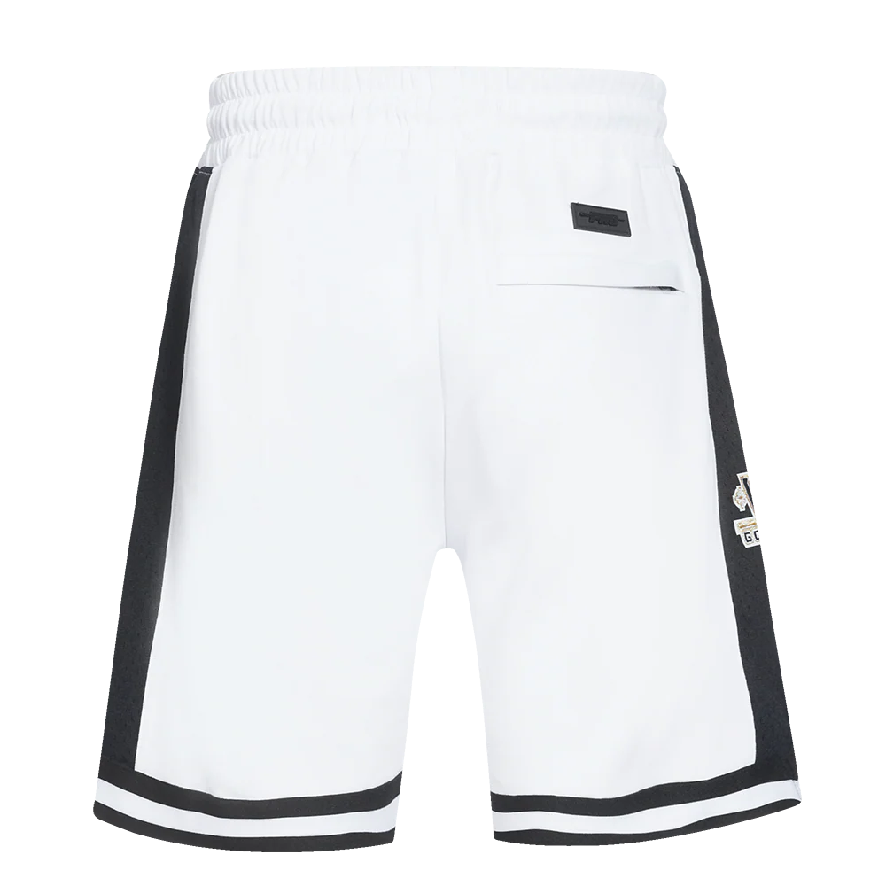 NHL VEGAS GOLDEN KNIGHTS SCRIPT TAIL MEN'S DOUBLE KNIT 2.0 SHORT (WHITE/BLACK) - Image 4