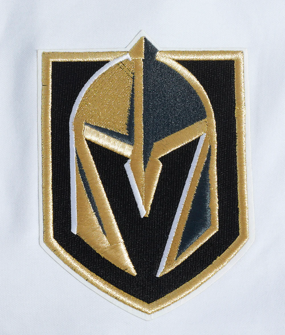 NHL VEGAS GOLDEN KNIGHTS SCRIPT TAIL MEN'S DOUBLE KNIT 2.0 SHORT (WHITE/BLACK) - Image 6