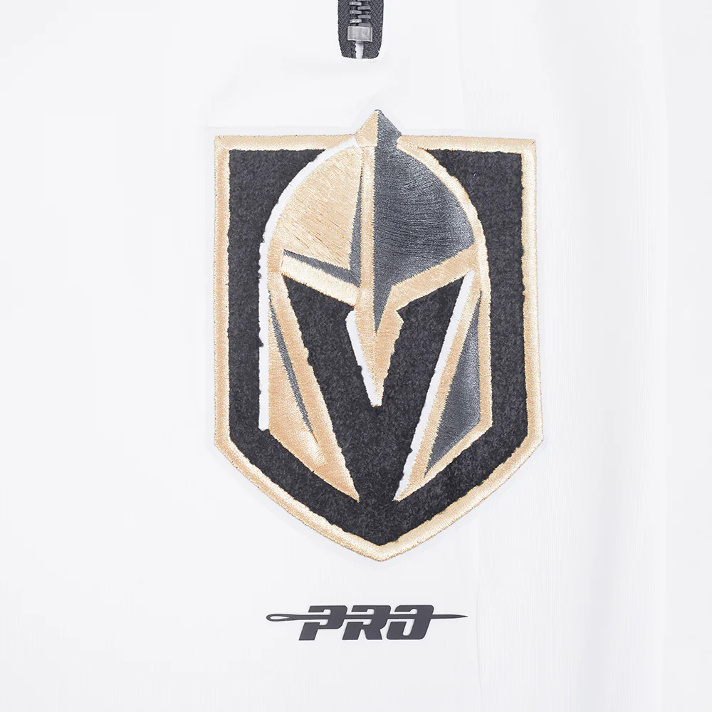NHL VEGAS GOLDEN KNIGHTS CLASSIC CHENILLE MEN'S TRACK PANT (WHITE/BLACK) - Image 5