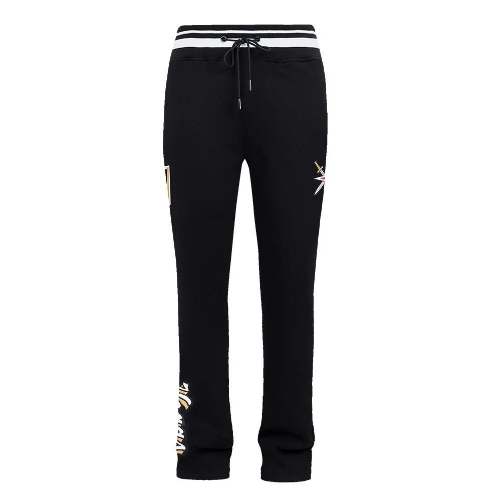 NHL VEGAS GOLDEN KNIGHTS SCRIPT TAIL MEN'S RIB FLEECE SWEATPANT (BLACK) - Image 2