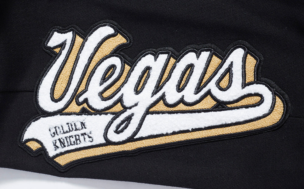 NHL VEGAS GOLDEN KNIGHTS SCRIPT TAIL MEN'S RIB FLEECE SWEATPANT (BLACK) - Image 7
