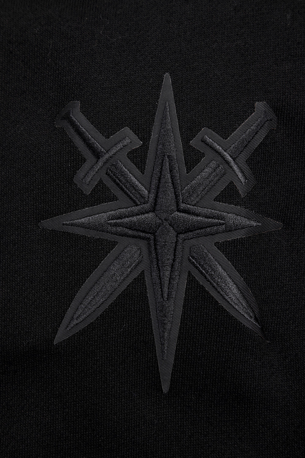 NHL VEGAS GOLDEN KNIGHTS NEUTRAL DROP SHOULDER FLEECE PULLOVER HOODIE (BLACK) - Image 5