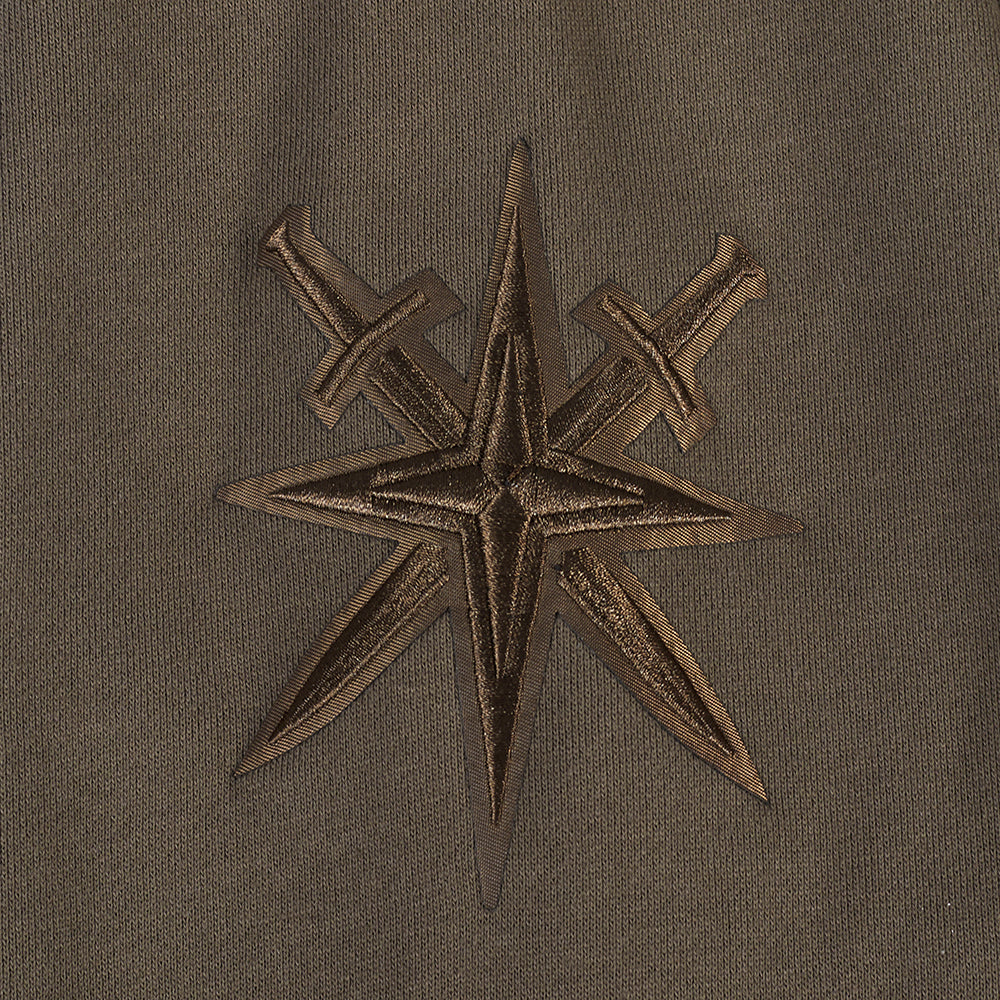NHL VEGAS GOLDEN KNIGHTS NEUTRAL MEN'S DROP SHOULDER PULLOVER HOODIE (DARK TAUPE) - Image 6