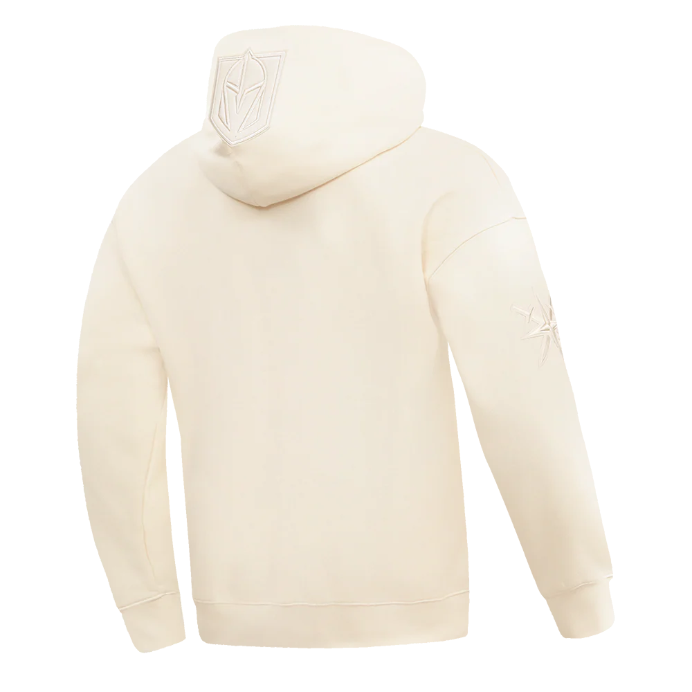 NHL VEGAS GOLDEN KNIGHTS NEUTRAL DROP SHOULDER FLEECE PULLOVER HOODIE (EGGSHELL) - Image 10