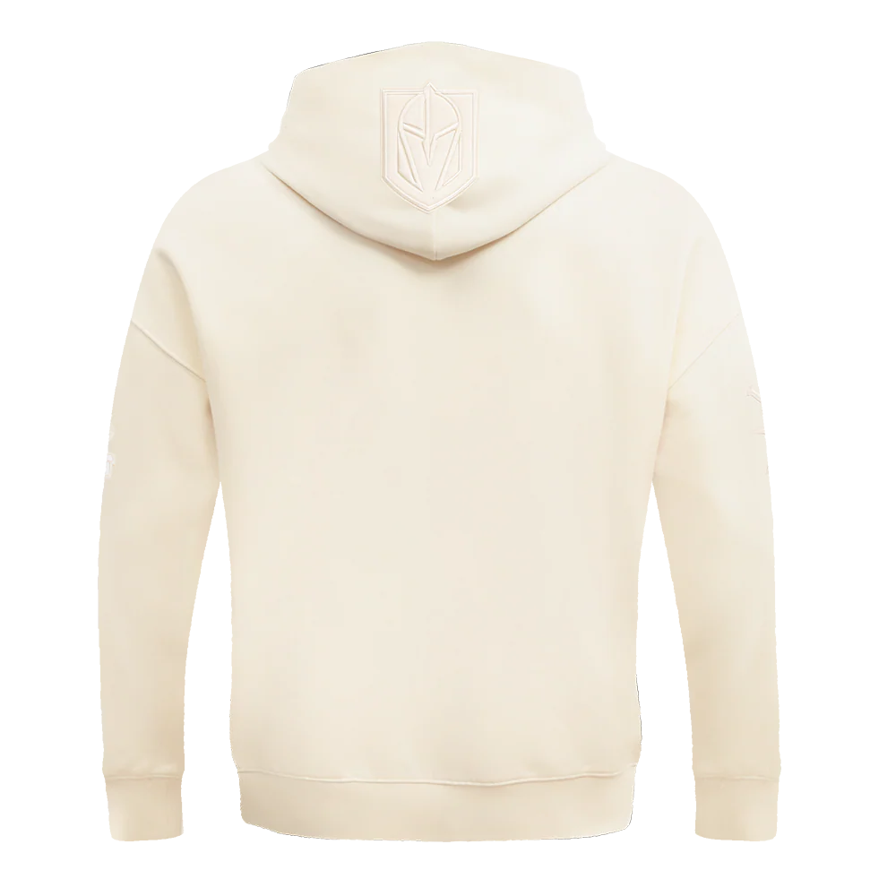 NHL VEGAS GOLDEN KNIGHTS NEUTRAL DROP SHOULDER FLEECE PULLOVER HOODIE (EGGSHELL) - Image 11