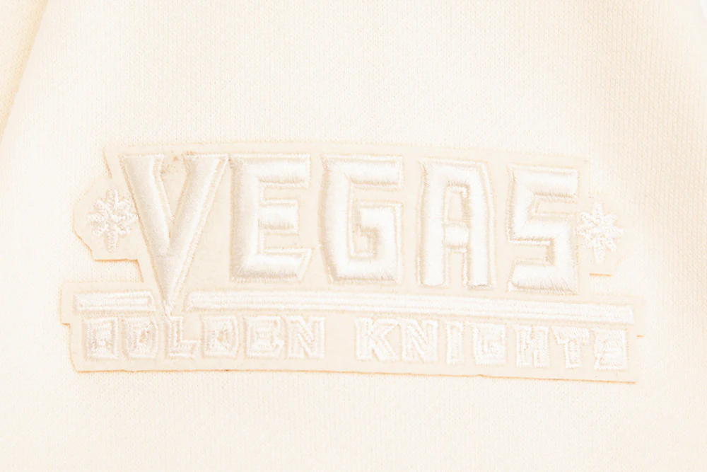 NHL VEGAS GOLDEN KNIGHTS NEUTRAL DROP SHOULDER FLEECE PULLOVER HOODIE (EGGSHELL) - Image 7