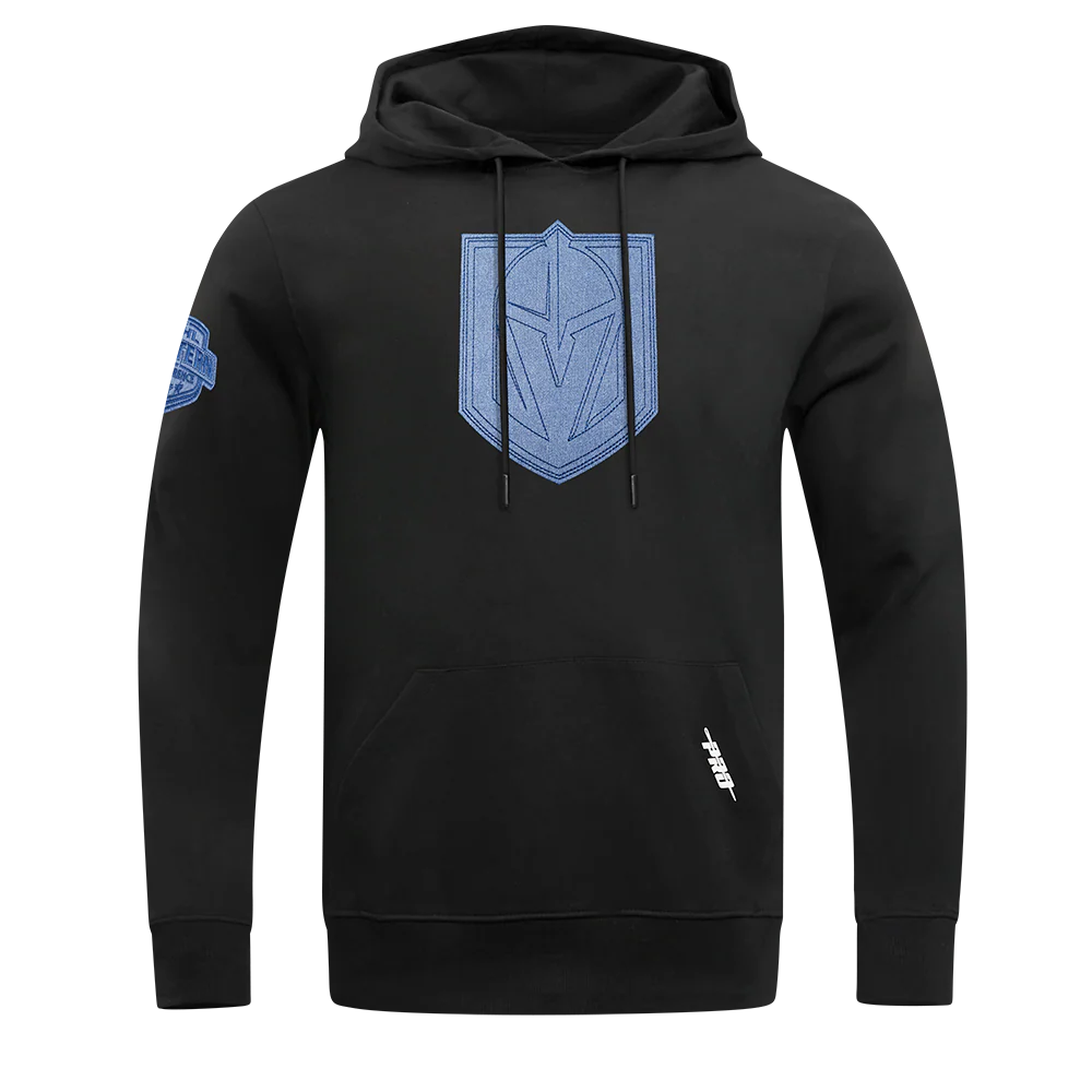 NHL VEGAS GOLDEN KNIGHTS VARSITY BLUES MEN'S PO HOODIE (BLACK)