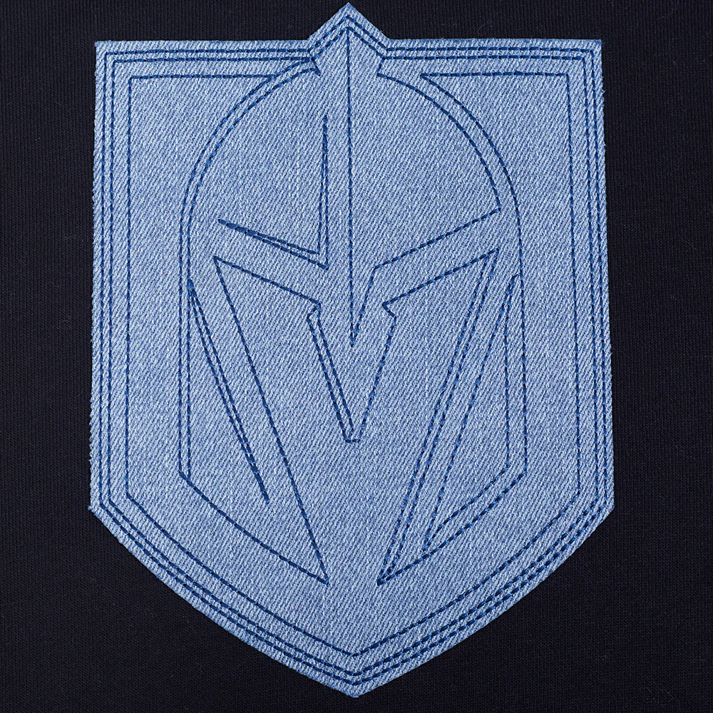 NHL VEGAS GOLDEN KNIGHTS VARSITY BLUES MEN'S PO HOODIE (BLACK) - Image 5
