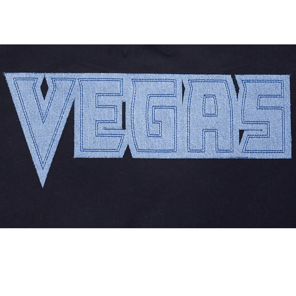NHL VEGAS GOLDEN KNIGHTS VARSITY BLUES MEN'S PO HOODIE (BLACK) - Image 8