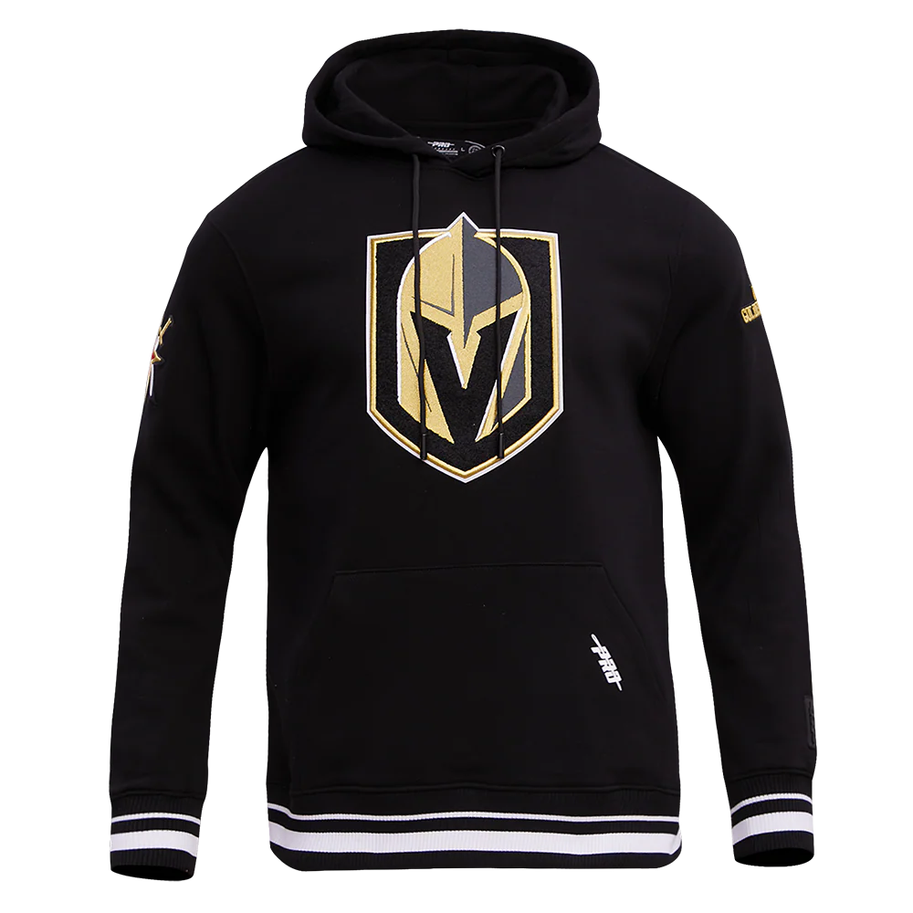 VEGAS GOLDEN KNIGHTS RETRO CLASSIC MEN'S FLC PO HOODIE (BLACK)
