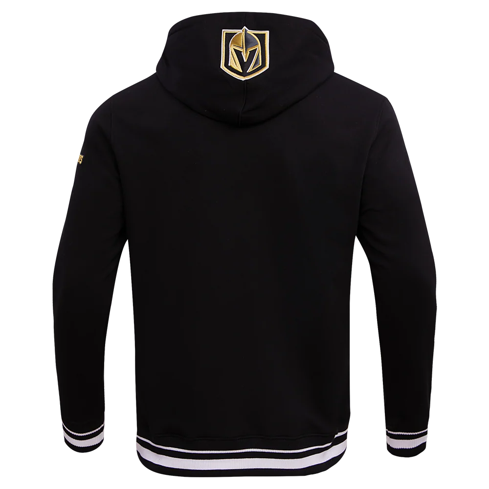 VEGAS GOLDEN KNIGHTS RETRO CLASSIC MEN'S FLC PO HOODIE (BLACK) - Image 3