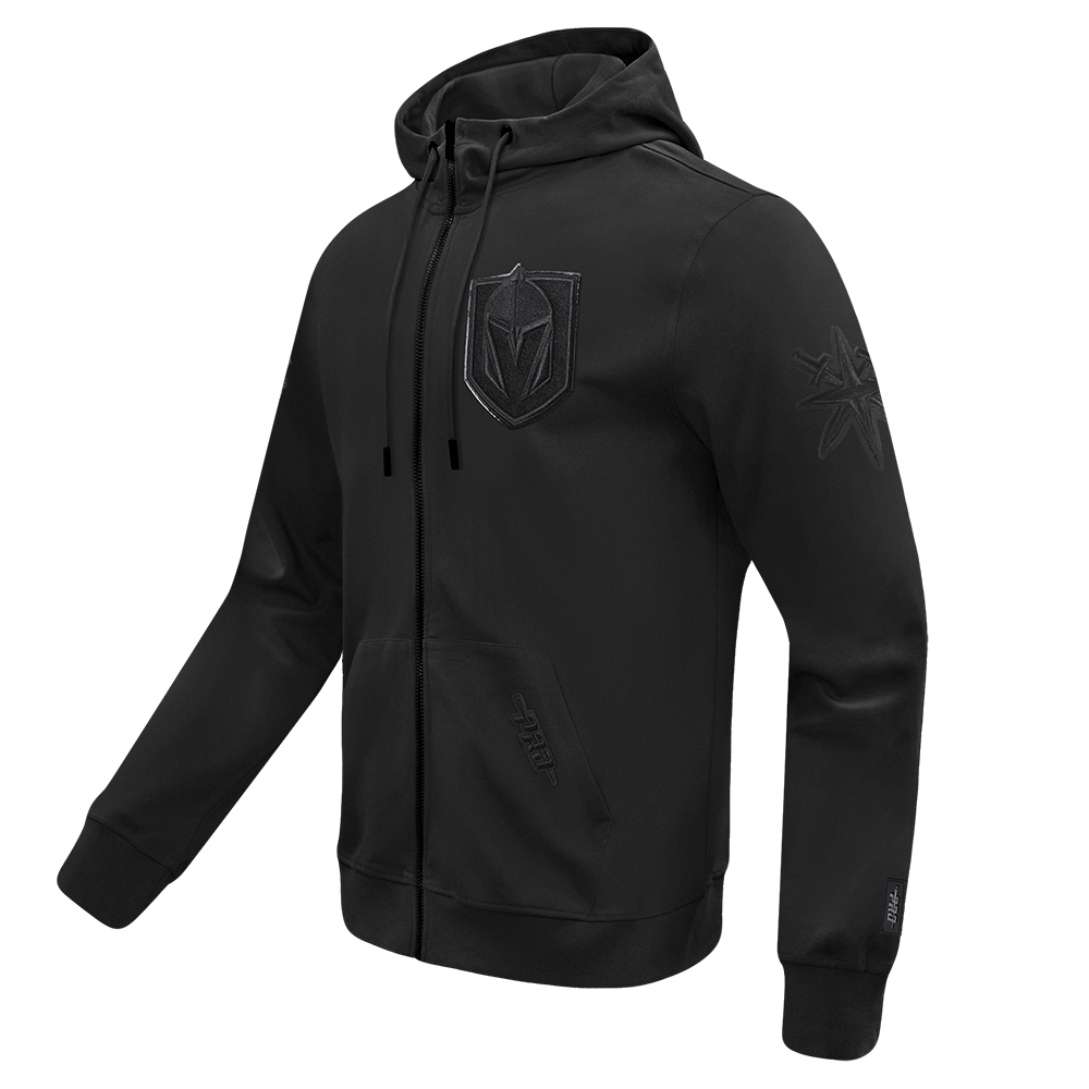 NHL VEGAS GOLDEN KNIGHTS TRIPLE BLACK MEN'S DK FZ PO HOODIE (TRIPLE BLACK) - Image 2