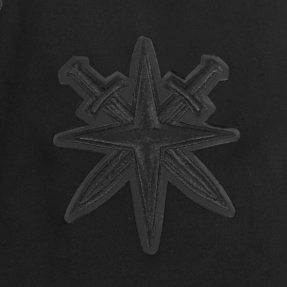NHL VEGAS GOLDEN KNIGHTS TRIPLE BLACK MEN'S DK FZ PO HOODIE (TRIPLE BLACK) - Image 6