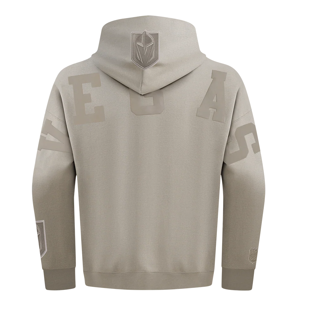 NHL VEGAS GOLDEN KNIGHTS WINGSPAN MEN'S DROP SHOULDER FLEECE PULLOVER HOODIE (TAUPE) - Image 5