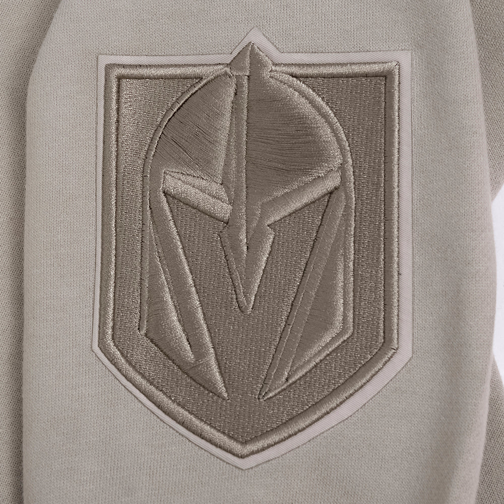 NHL VEGAS GOLDEN KNIGHTS WINGSPAN MEN'S DROP SHOULDER FLEECE PULLOVER HOODIE (TAUPE) - Image 9