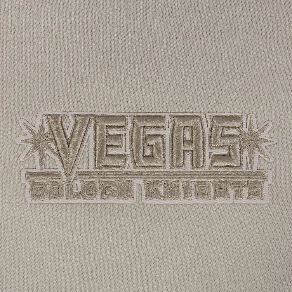 NHL VEGAS GOLDEN KNIGHTS WINGSPAN MEN'S DROP SHOULDER FLEECE CREWNECK (TAUPE) - Image 7