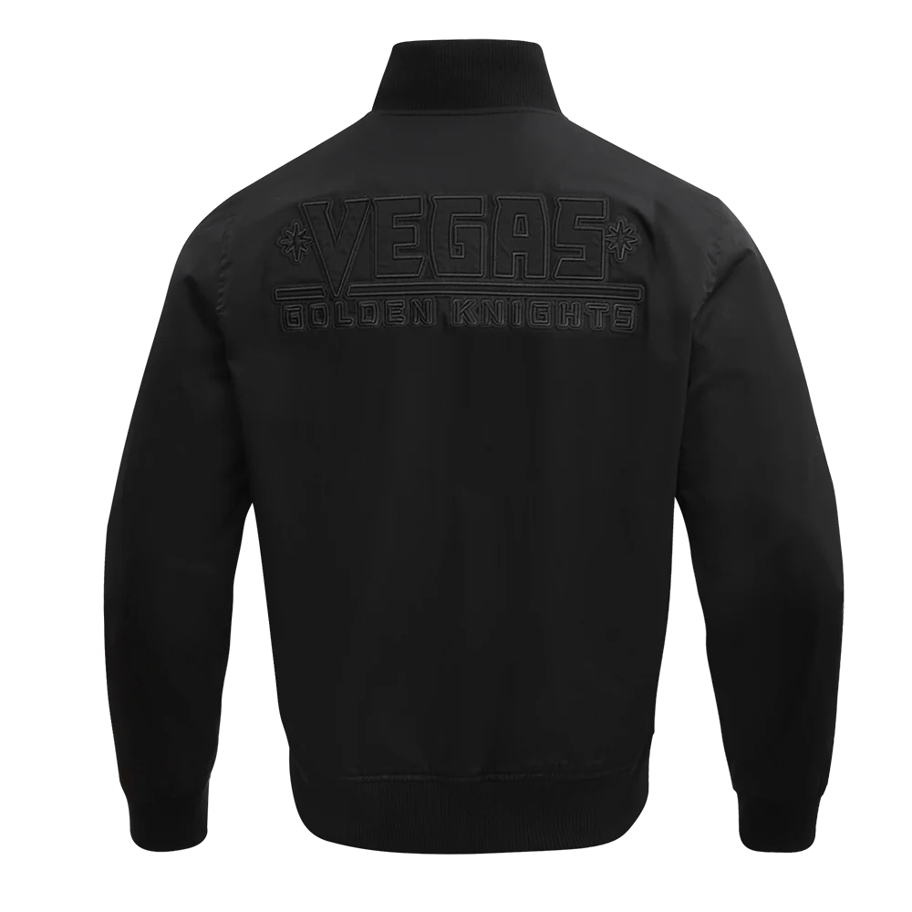 NHL VEGAS GOLDEN KNIGHTS NEUTRAL TWILL JACKET (BLACK) - Image 3