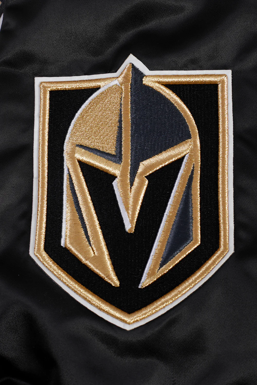 NHL VEGAS GOLDEN KNIGHTS SCRIPT TAIL MEN'S SATIN JACKET (BLACK) - Image 8