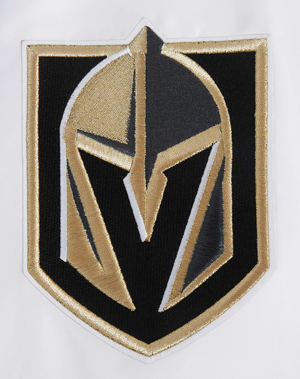 NHL VEGAS GOLDEN KNIGHTS SCRIPT TAIL MEN'S SATIN JACKET (WHITE/BLACK) - Image 6
