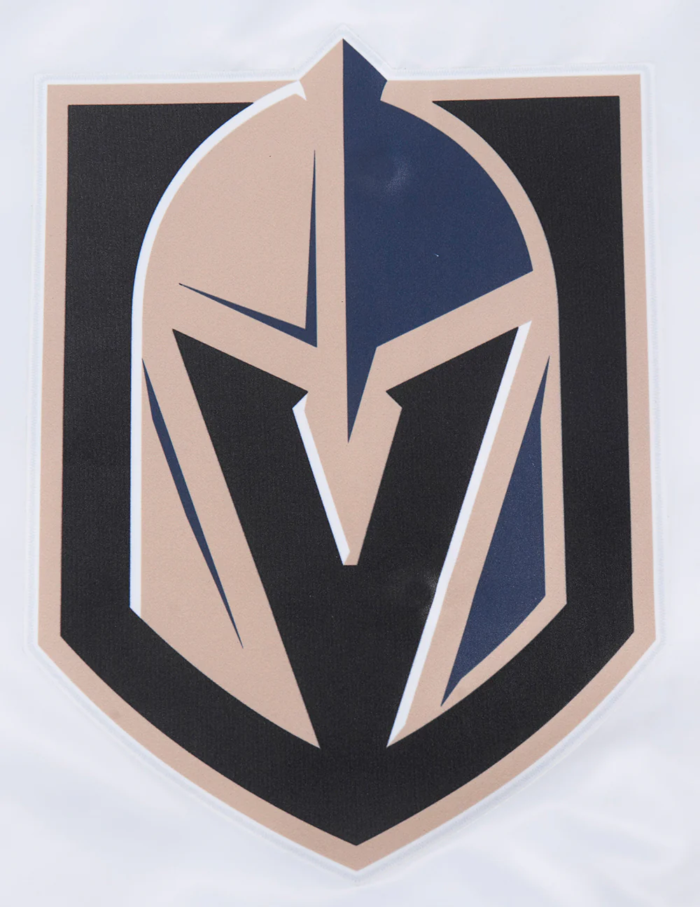 NHL VEGAS GOLDEN KNIGHTS SCRIPT TAIL MEN'S SATIN JACKET (WHITE/BLACK) - Image 8