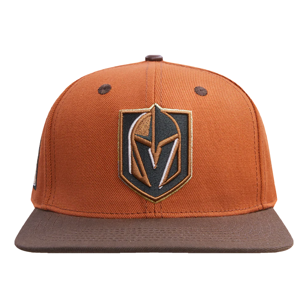 NHL VEGAS GOLDEN KNIGHTS STIVALI 2 TONE COTTON SNAPBACK HAT (RUST/BROWN)