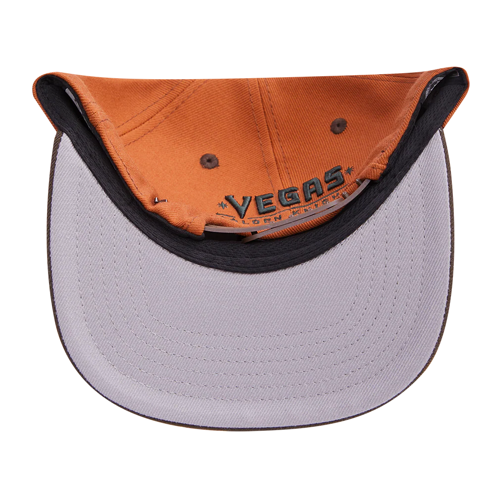 NHL VEGAS GOLDEN KNIGHTS STIVALI 2 TONE COTTON SNAPBACK HAT (RUST/BROWN) - Image 7