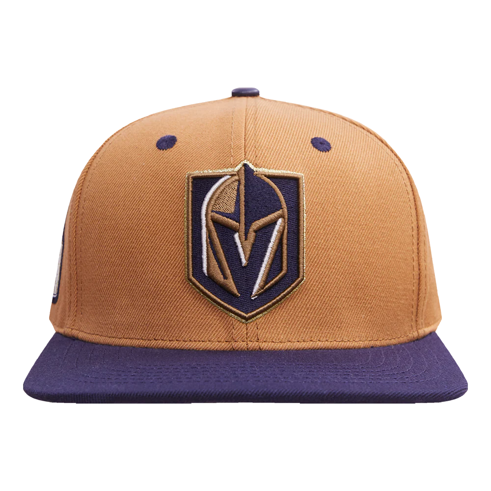 NHL VEGAS GOLDEN KNIGHTS STIVALI 2 TONE COTTON SNAPBACK HAT (WHEAT/NAVY)