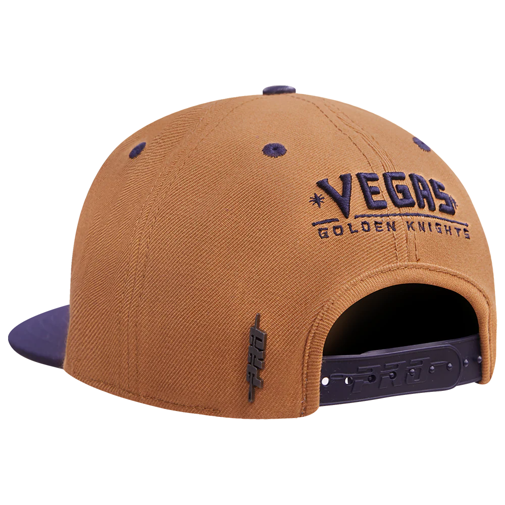 NHL VEGAS GOLDEN KNIGHTS STIVALI 2 TONE COTTON SNAPBACK HAT (WHEAT/NAVY) - Image 4