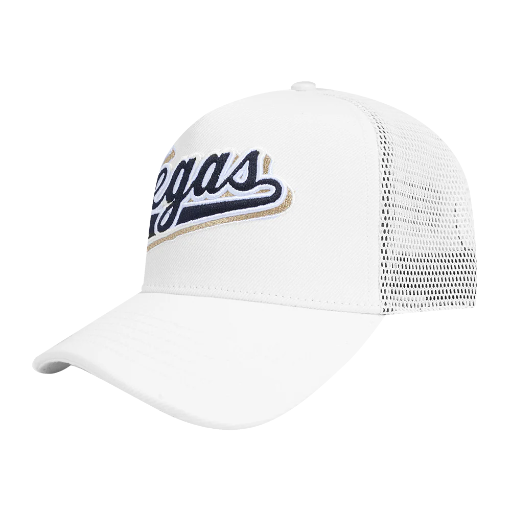NHL VEGAS GOLDEN KNIGHTS SCRIPT TAIL TRUCKER HAT (WHITE) - Image 2