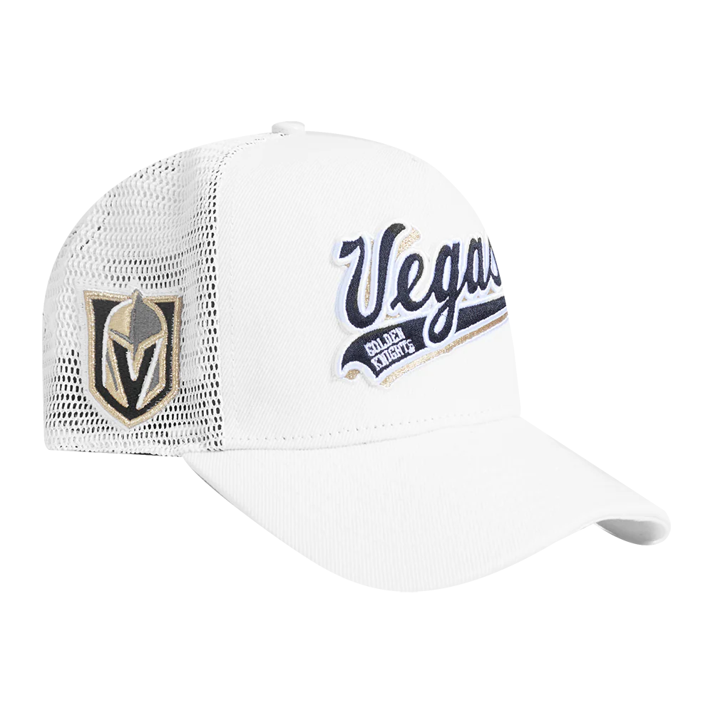 NHL VEGAS GOLDEN KNIGHTS SCRIPT TAIL TRUCKER HAT (WHITE) - Image 3