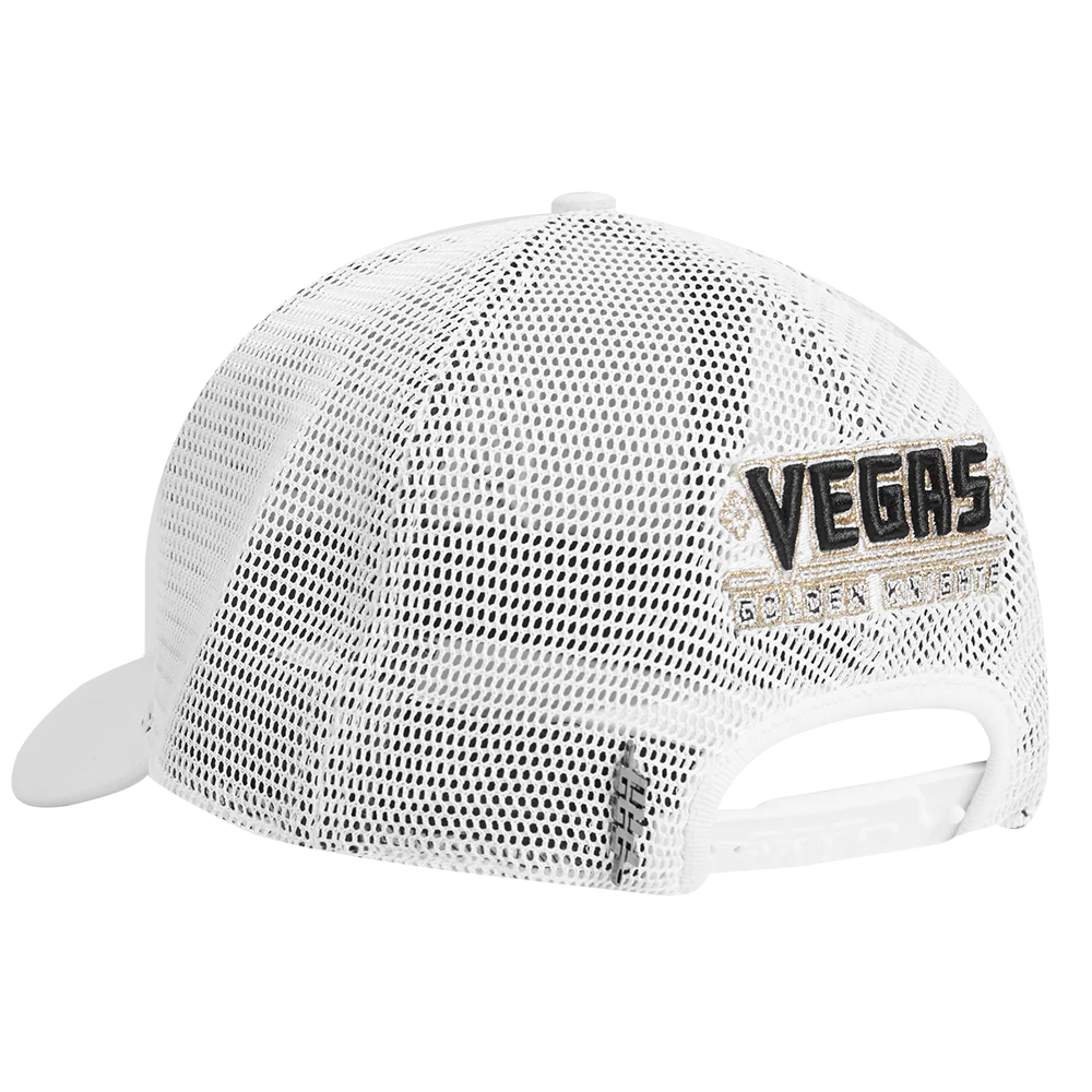 NHL VEGAS GOLDEN KNIGHTS SCRIPT TAIL TRUCKER HAT (WHITE) - Image 4