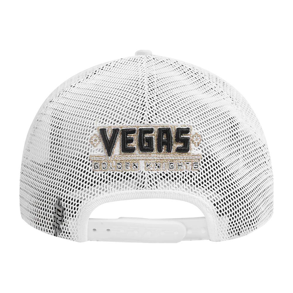 NHL VEGAS GOLDEN KNIGHTS SCRIPT TAIL TRUCKER HAT (WHITE) - Image 5