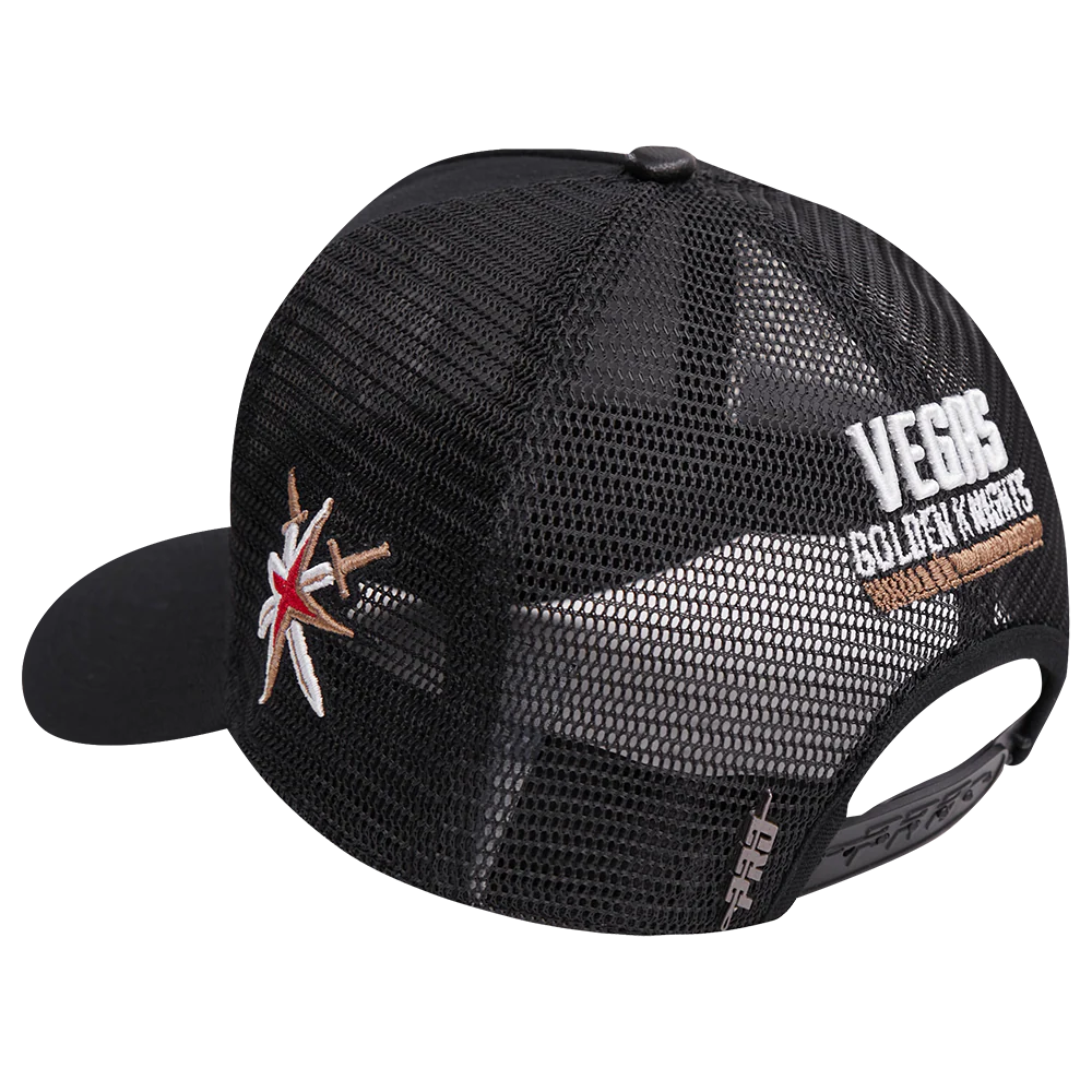 NHL VEGAS GOLDEN KNIGHTS FAST LANE TRUCKER HAT (BLACK) - Image 4