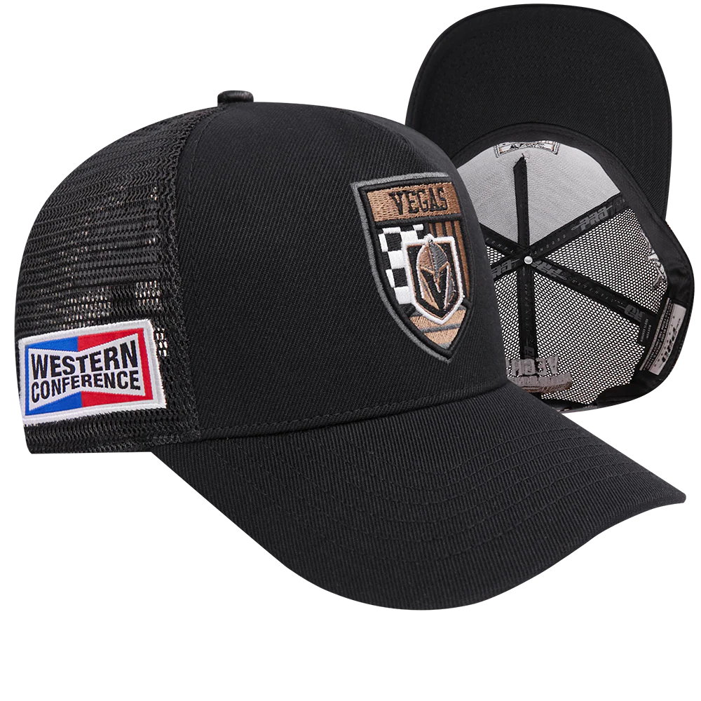 NHL VEGAS GOLDEN KNIGHTS FAST LANE TRUCKER HAT (BLACK) - Image 7