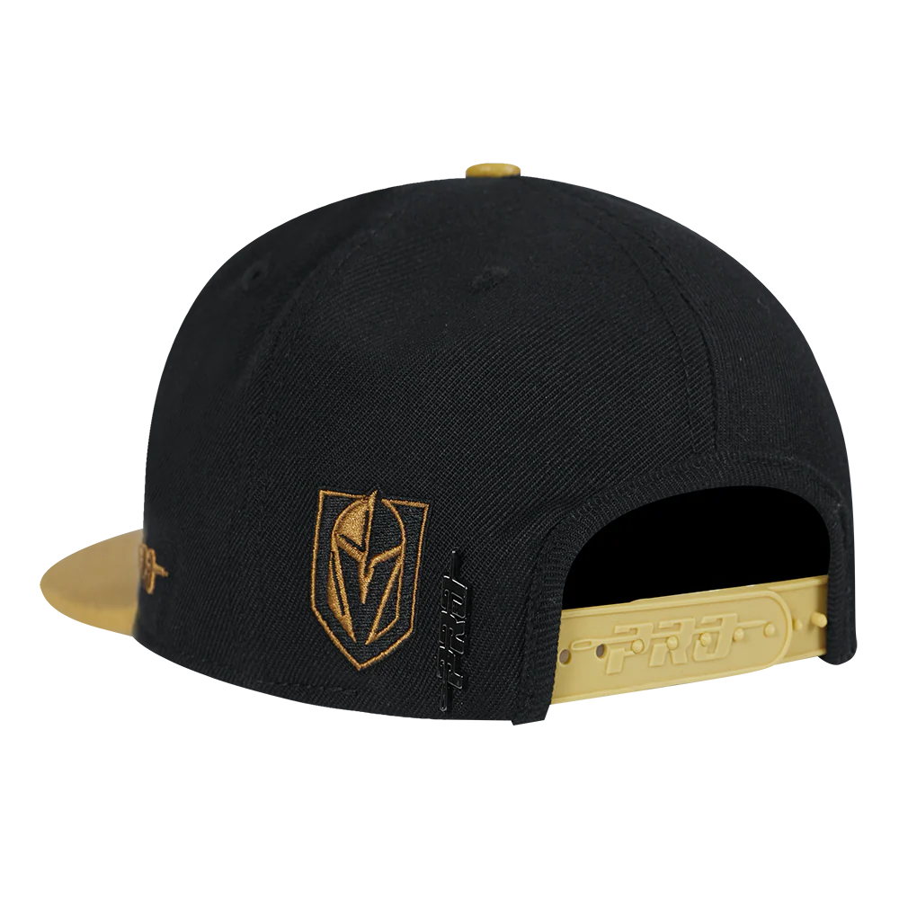 NHL VEGAS GOLDEN KNIGHTS WORDMARK 2 TONE SNAPBACK (GOLD/BLACK) - Image 4