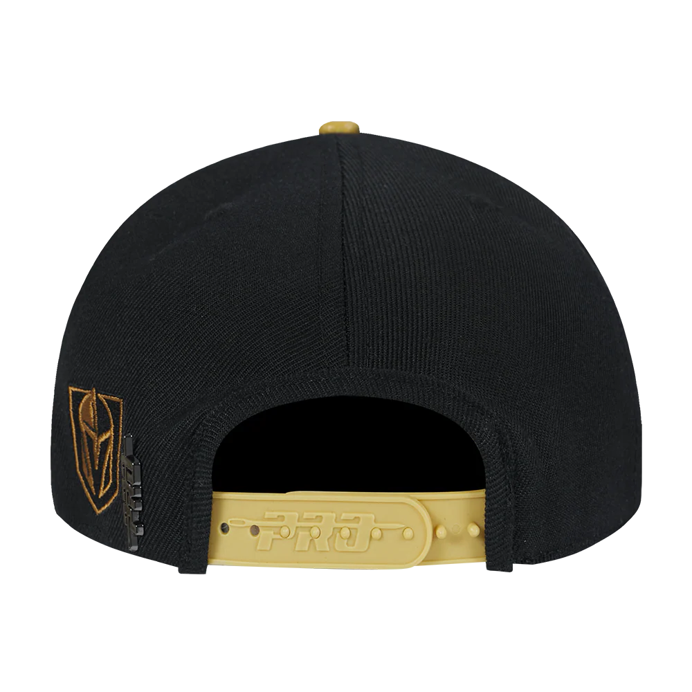 NHL VEGAS GOLDEN KNIGHTS WORDMARK 2 TONE SNAPBACK (GOLD/BLACK) - Image 5